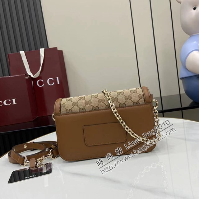 Gucci專櫃古馳最新款2025春夏Go系列鏈條肩背包 jh2982型號：826761